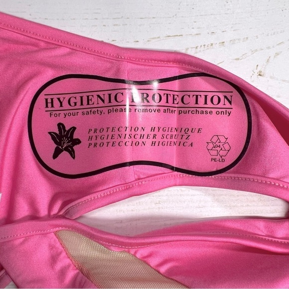 Monica Hansen | Money Maker Strappy Mesh Panel Bikini Bottom Pink Panther | L - Picture 15 of 16